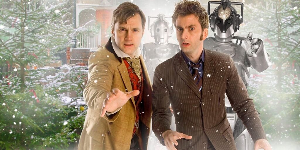 David Tennant and David Morrissey Doctors from Doctor Who promo pic | Agents of Fandom