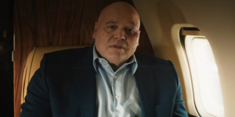 Kingpin (Vincent D'Onofrio) looks at his TV during the 'Echo' finale post credit scene | Agents of Fandom