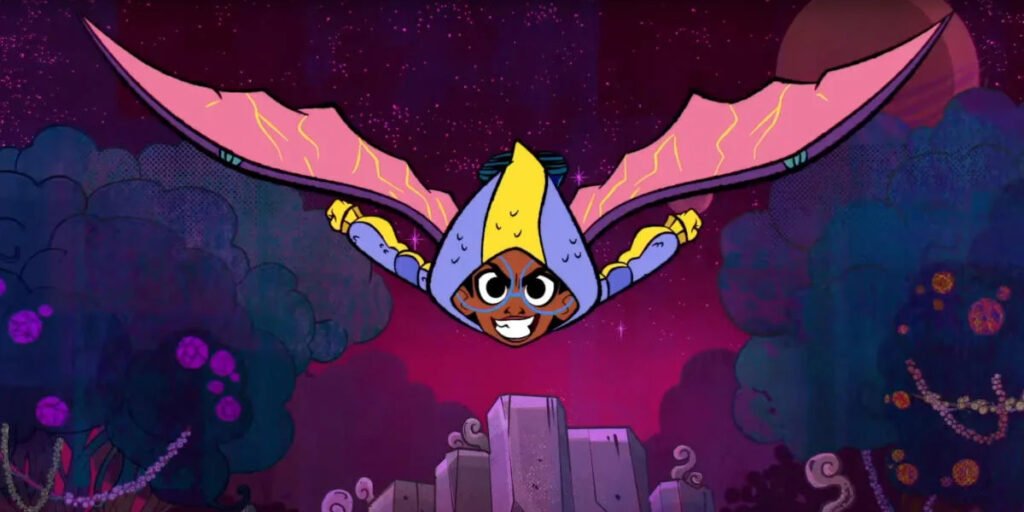 Lunella using wings to fly in Moon Girl and Devil Dinosaur | Agents of Fandom
