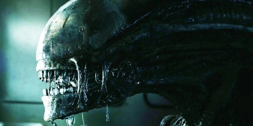 A close up of the alien in Alien: Romulus | 2024 horror movies | Agents of Fandom