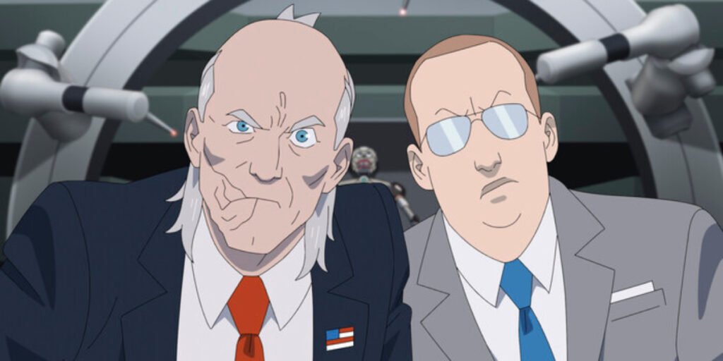 Cecil and Donald looking into the camera in Invincible Season 2, Episode 5 | Agents of Fandom