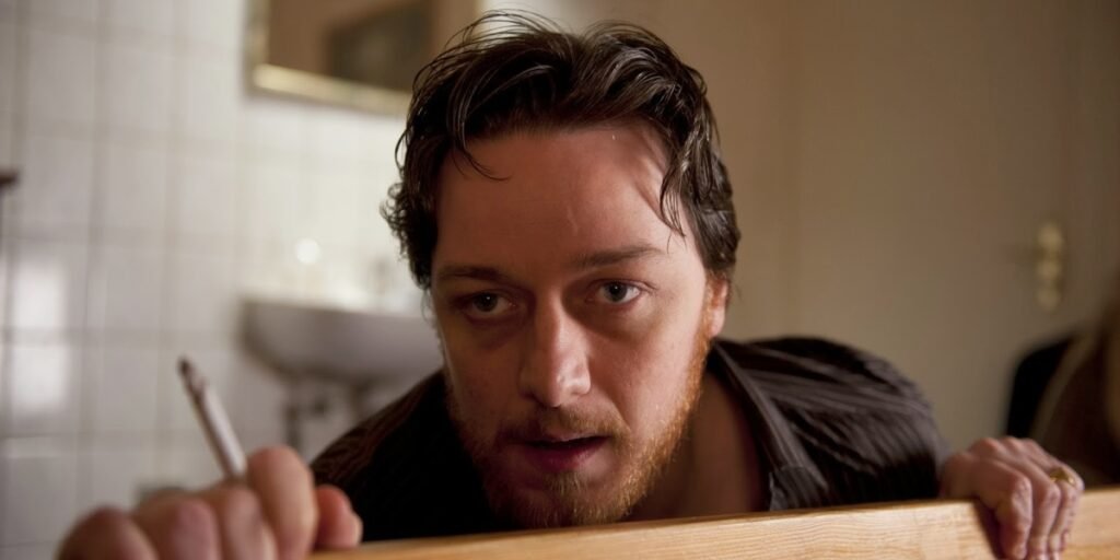 James McAvoy holding a cigarette in his right hand in Filth 2013 | Agents of Fandom