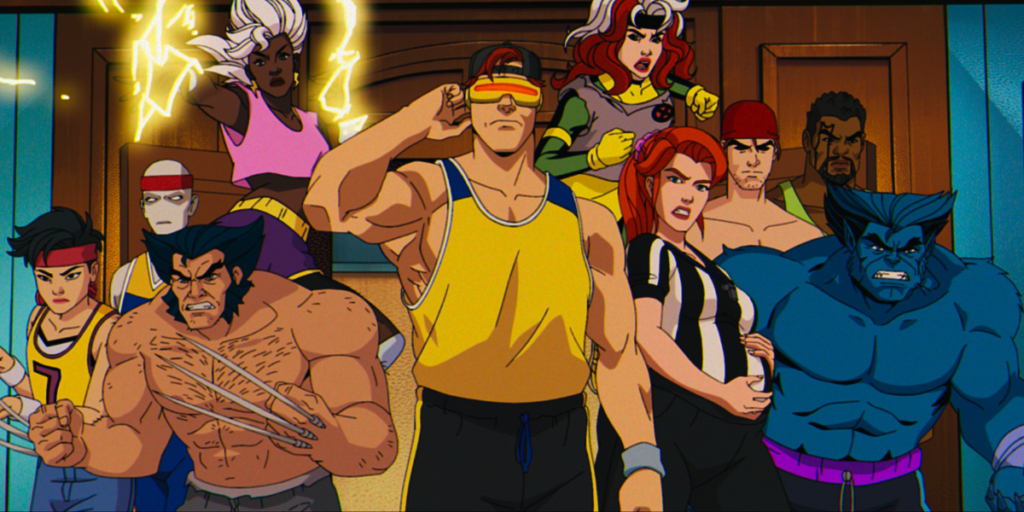 a shot of the X-Men ready to fight in their casual wear from X-Men '97 | Agents of Fandom