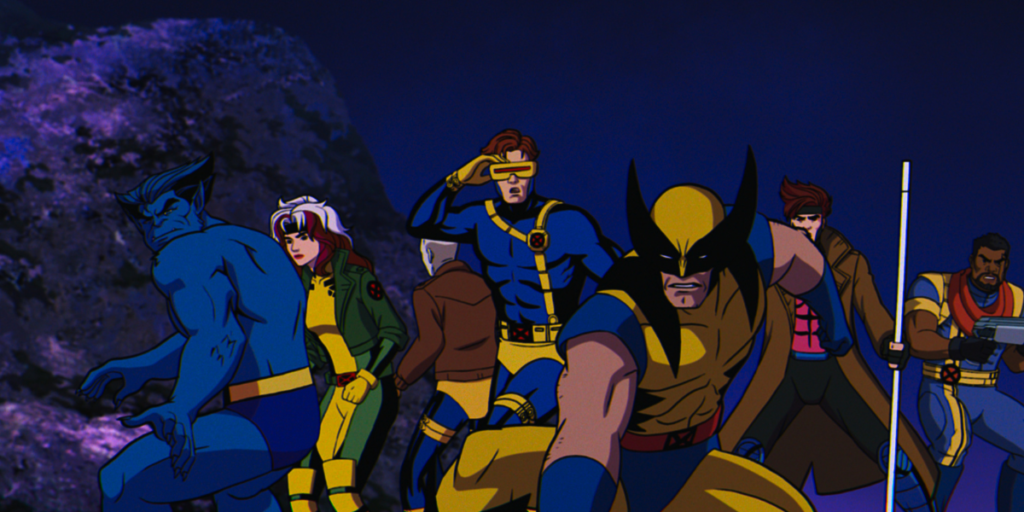 A group shot of the X-Men with Wolverine and Cyclops in the front of group from X-Men '97 | Agents Of Fandom
