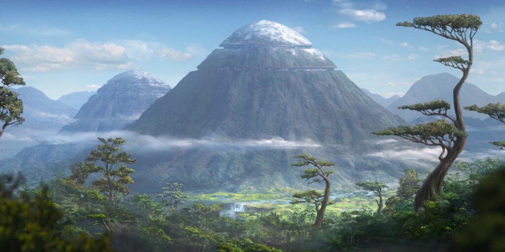 A wide shot of Mount Tantiss, home to Tantiss Base in The Bad Batch | Agents of Fandom