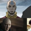 Adult Aang from Avatar talking to Korra, Eric Nam, and Dave Bautista in Dune 2 | Agents of Fandom