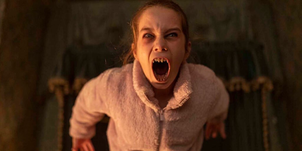 Alisha Weir screams as the vampire Abigail | Agents of Fandom