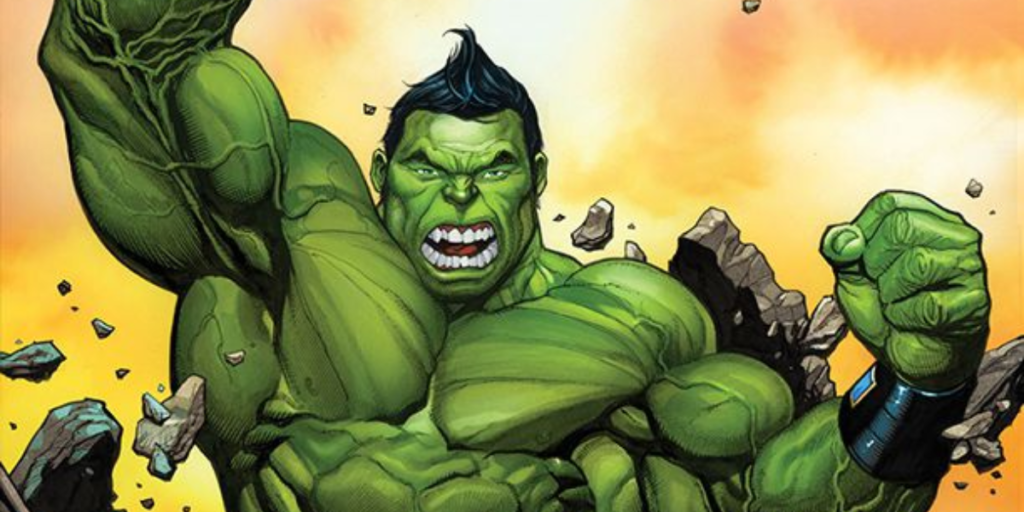 Art of Amadeus Cho as Hulk smashing from Totally Awesome Hulk | Agents Of Fandom