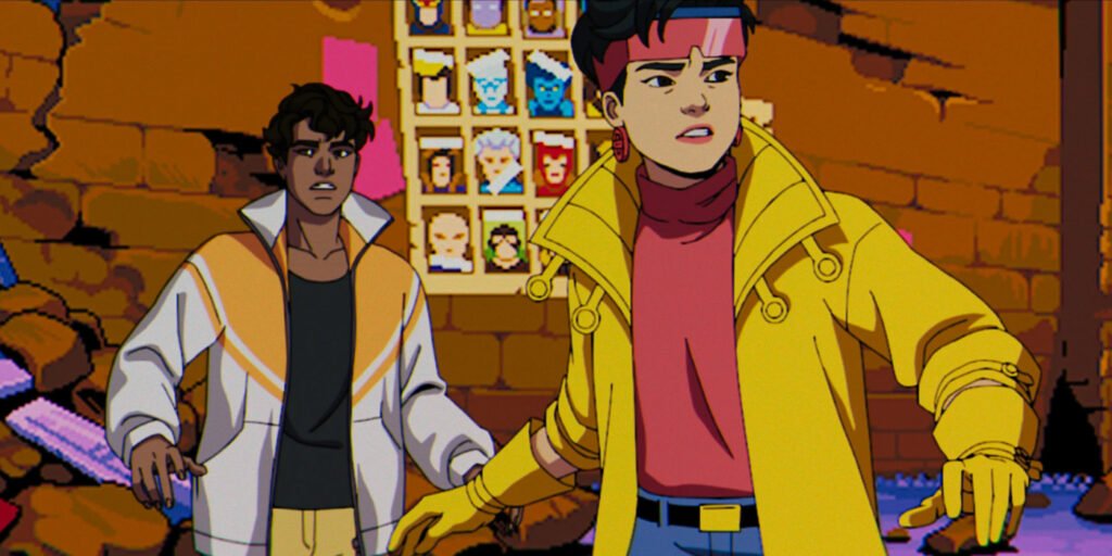 Jubilee and Sunspot standing in the Motendo verse in X-Men '97 Episode 4 | Agents of Fandom
