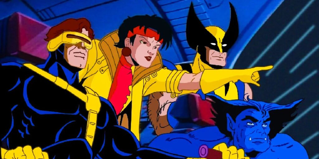 Cyclops, Jubilee, Beast, and Wolverine in the Blackbird in X-Men: The Animated Series | Agents of Fandom