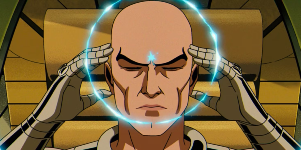 Professor X using his psychic powers to call his X-Men in X-men '97 | Agents of Fandom