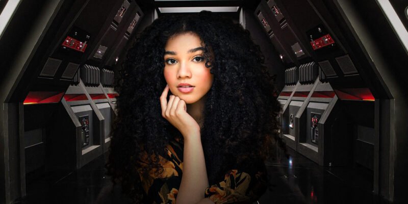 Malia Baker inside a Star Wars Ship in a custom image | Agents of Fandom