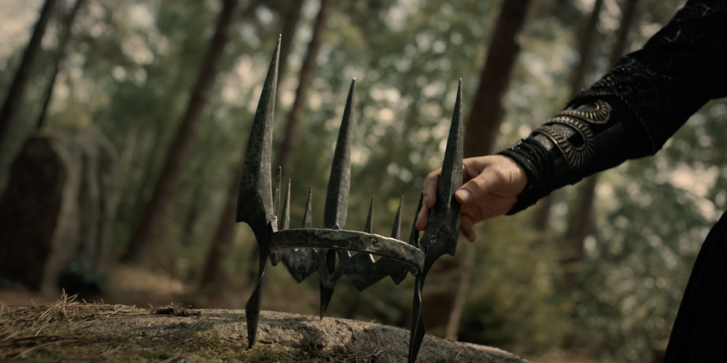 Morgoth's crown reforged to fit the head of Sauron in The Lord of the Rings: The Rings of Power Season 2 | Agents of Fandom