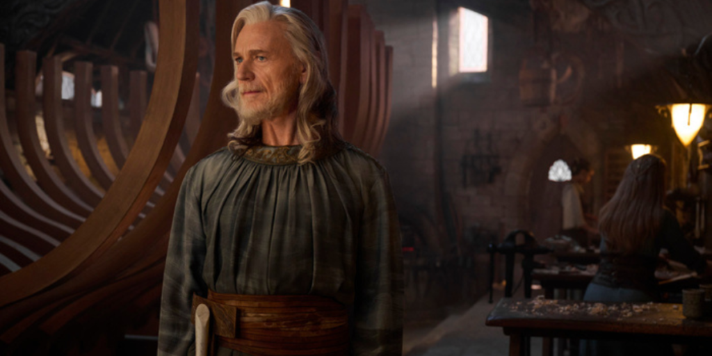 Ben Daniels as the Elven lord Círden  Standing in his workshop in The Lord of the Rings: The Rings of Power Season 2 | Agents of Fandom
