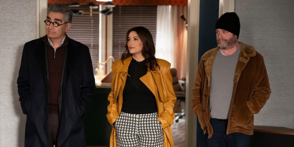 Eugene Levy, Eva Longoria, and Zach Galifianakis in Only Murders in the Bulding Season 4 | Agents of Fandom