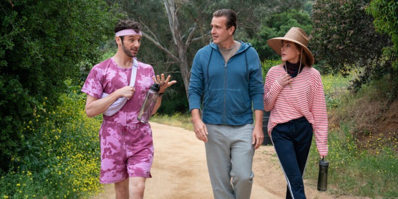 Michael Urie, Jason Segel, and Christa Miller walking on a hike in Shrinking Season 2 | Agents of Fandom