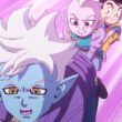 Glorio (Kōki Uchiyama), Supreme Kai (Yumiko Kobayashi), and Goku (Masako Nozawa) travelling on a Sky Seed in Dragon Ball Daima Episode 4 | Agents of Fandom