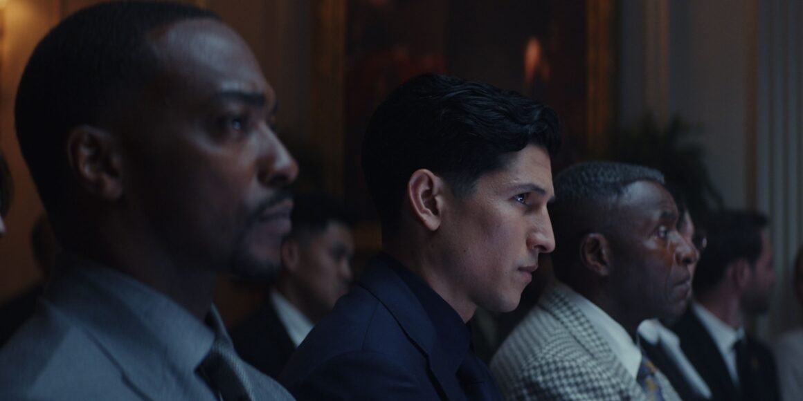 Sam Wilson, Danny Ramirez, and Isaiah Bradley at the White House in Captain America: Brave New World | Agents of Fandom