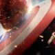 Red Hulk's fist punching sam wilson holding the captain america shield | Agents of Fandom