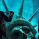 Maggie and Negan in front of the severed and zombified head of the Statue of Liberty for The Walking Dead: Dead City Season 2 | Agents of Fandom