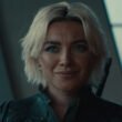 Florence Pugh as Yelena Belova smiling in Avenegrs Tower in Thunderbolts | Agents of Fandom