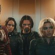 The cast of Thunderbolts* standing in an elevator | Agents of Fandom