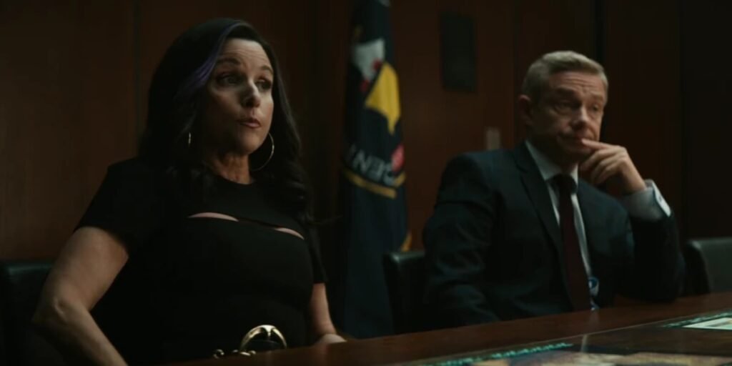 Valentina Allegra de Fontaine and Everett Ross in Black Panther: Wakanda Forever | Agents of Fandom
