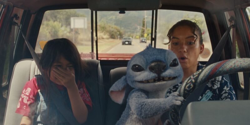 Lilo, Stitch, and Nani in a car in 2025's Lilo & Stitch | Agents of Fandom