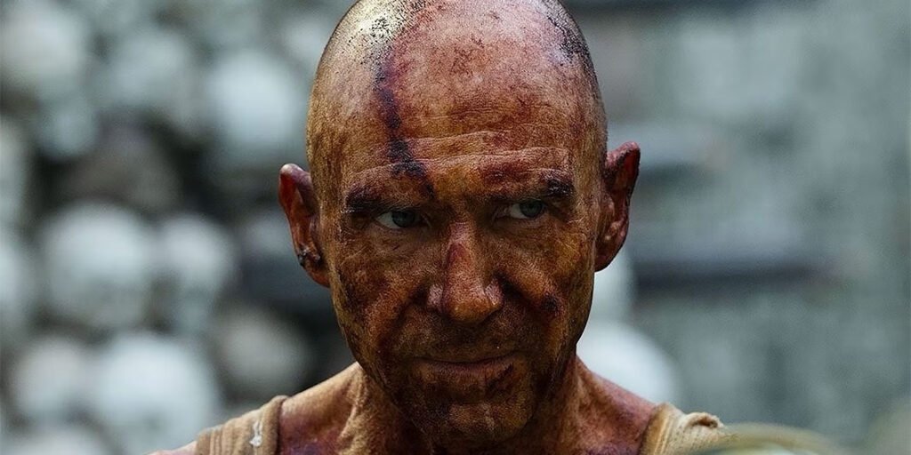 Ralph Fiennes covered in blood in 28 Years Later | Agents of Fandom