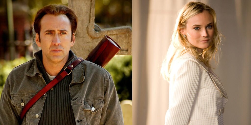 Nicolas Cage as Benjamin Gates and Diane Kruger as Abigail Wesley in National Treasure | Agents of Fandom
