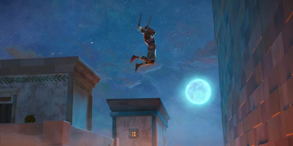 Memnon attacks under a moonlit sky in Eyes of Wakanda | Agents of Fandom
