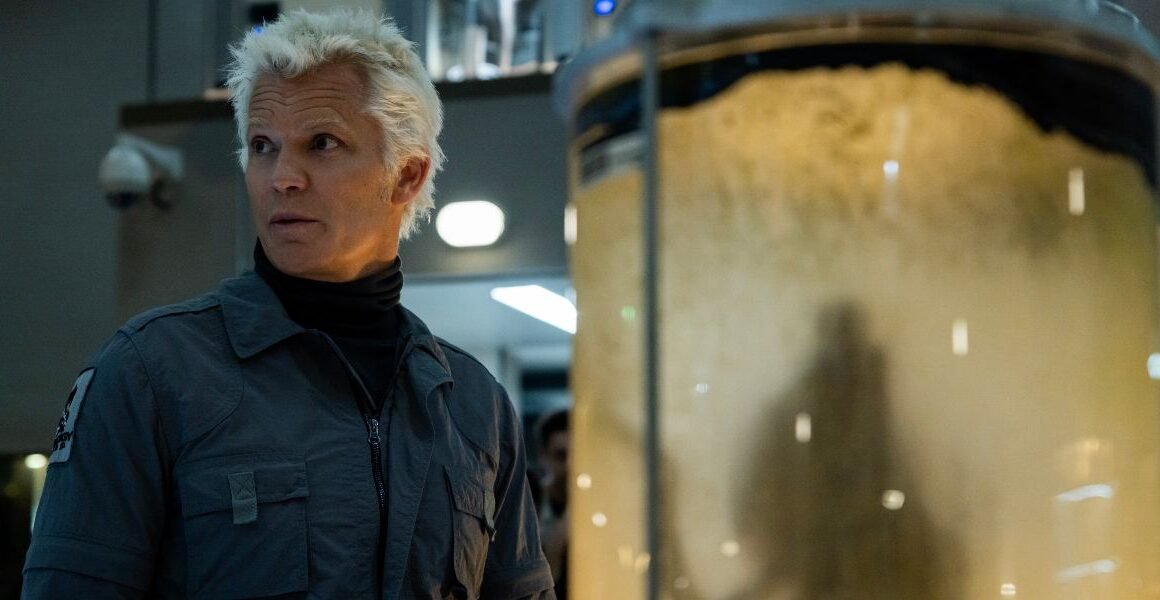 Kirsh looks upon the experimental synthetics in Alien: Earth | Agents of Fandom