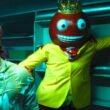 A man with a knife and a red masked king in “Fun Size” in ‘V/H/S/Halloween’ | Agents of Fandom