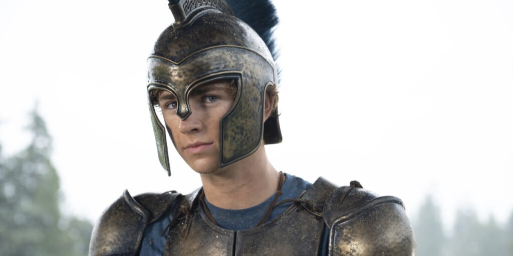 Walker Scobell poses as Percy Jackson in full armor in Percy Jackson and the Olympians Season 2 | Agents of Fandom