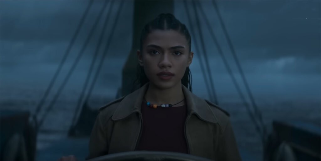 Dior Goodjohn poses as the captain of the ironclad in Percy Jackson Season 2 Episode 4 | Agents of Fandom