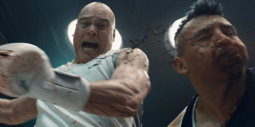 Wilson Fisk beats up another man in a boxing match in Daredevil: Born Again Season 2 | Agents of Fandom