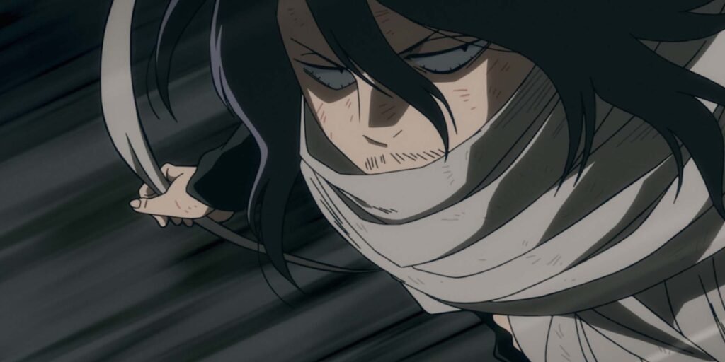 Eraserhead in battle with a villain in My Hero Academia: Vigilantes Season 2 | Agents of Fandom