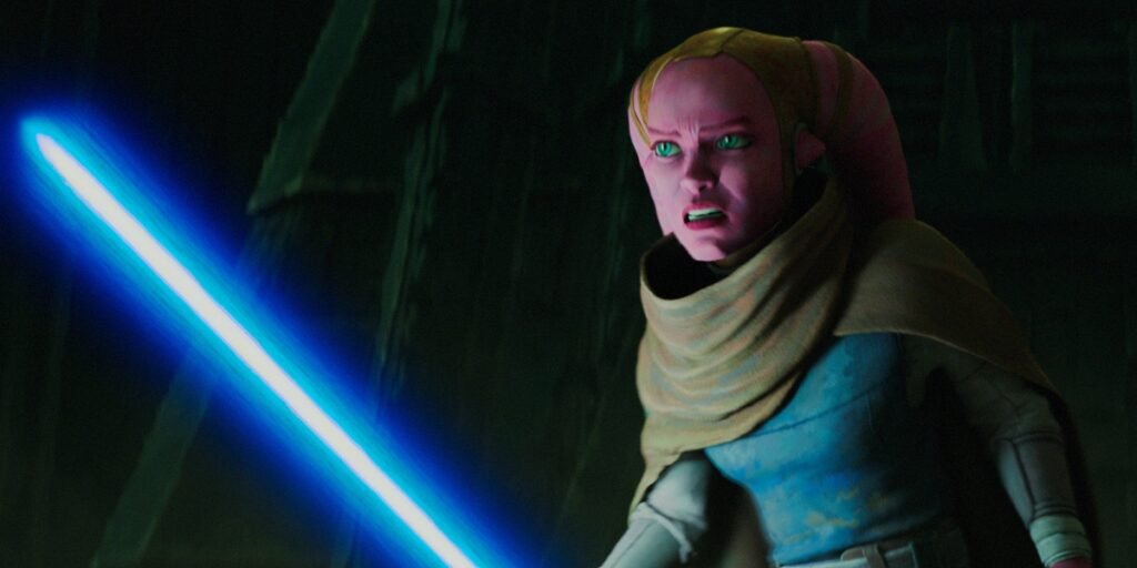 Devin Izara ignites her lightsaber in Maul - Shadow Lord | Agents of Fandom