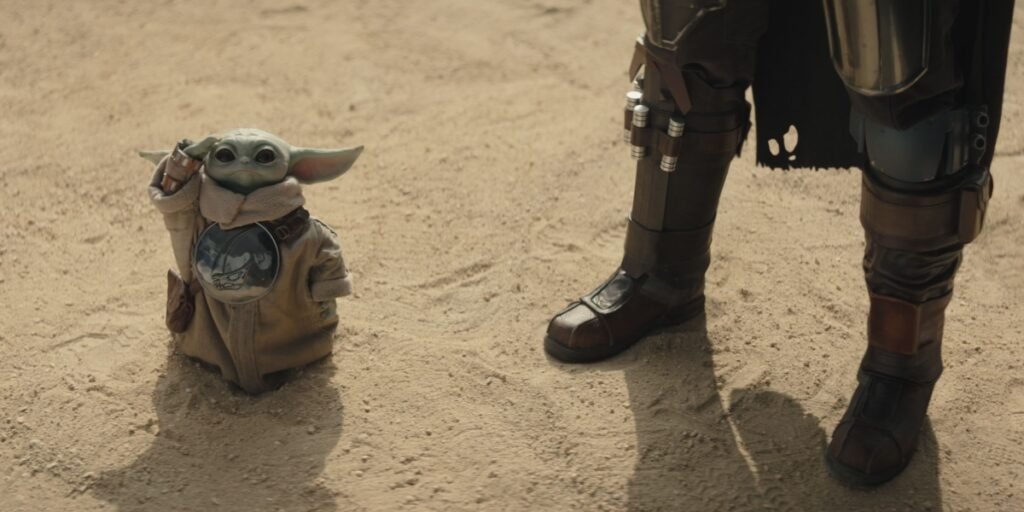 Grogu raises his hand in The Mandalorian and Grogu | Agents of Fandom