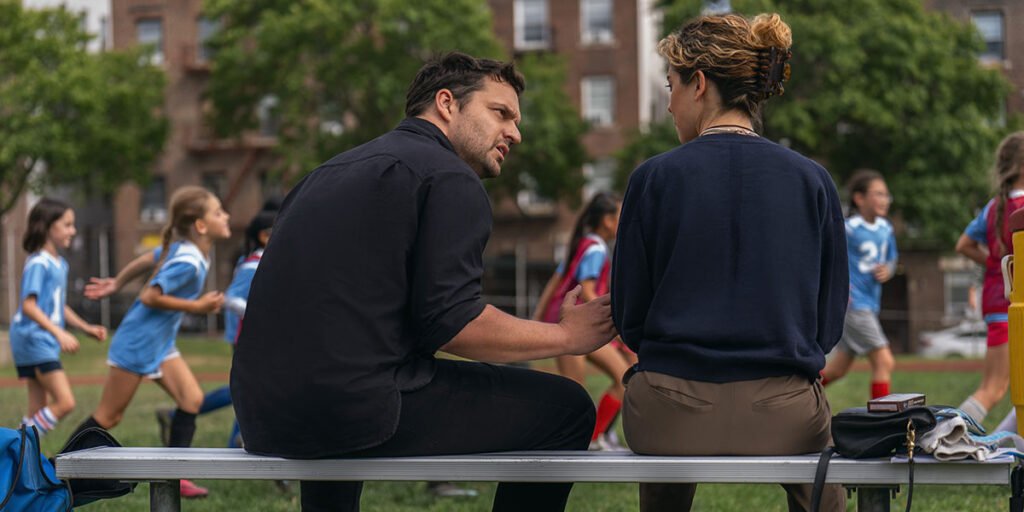 Karl (Jake Johnson) with his ex, Paula (Tatiana Maslany) in 'Maximum Pleasure Guaranteed.' | Agents of Fandom